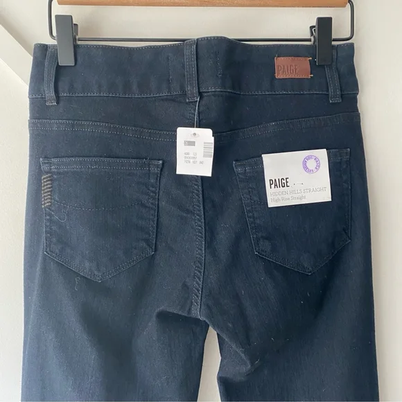 Paige Hidden Hills High Rise Straight Jeans - 26